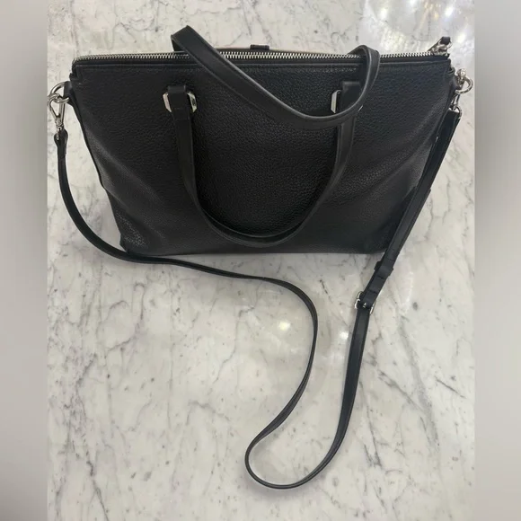 ❤️SOLD❤️ NEW Nine West Cashmere Grey Beige Black Shoulder Bag Crossbody Purse - Picture 10 of 13